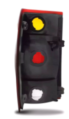 LANTERNA TRASEIRA FORD ACRILICA TRICOLOR LADO DIREITO FITAM 31166D