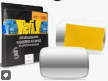 Lente do retrovisor sem base - M2B (Flabeg)  prata - lado do motorista - cada (unidade) - 1025