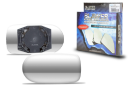 LENTE DO RETROVISOR COM BASE (MODELO METAGAL) LADO ESQUERDO METALIZADO PLANO BLAWER 97113