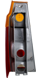 LANTERNA TRASEIRA PLASTICA VERMELHA/AMBAR RE CRISTAL LADO DIREITO IMOLA 3002