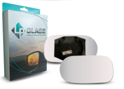 LENTE DO RETROVISOR COM BASE (MODELO FICOSA) METALIZADO PLANO LADO ESQUERDO LP GLASS 337SMPE