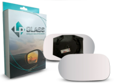 LENTE DO RETROVISOR COM BASE (MODELO FICOSA) METALIZADO PLANO LADO DIREITO LP GLASS 338SMPD