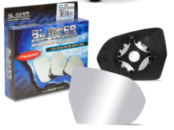 LENTE DO RETROVISOR COM BASE METALIZADO PLANO LADO DIREITO BLAWER 97228